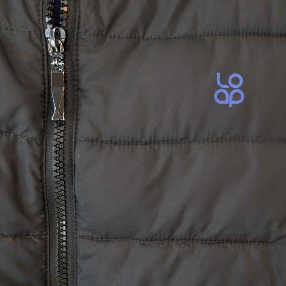 Black Lightweight Down Jacket Loap Medium - Picture 3 of 6